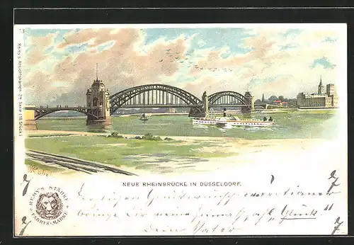 Künstler-Lithographie Düsseldorf, Neue Rheinbrücke