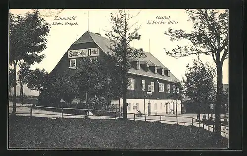 AK Zinnwald / Erzgeb., Gasthof Sächsischer Reiter