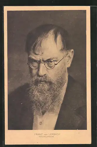 AK Franz von Lenbach, Naturaufnahme
