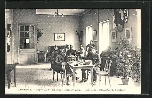 AK Lourdes, Foyer du Soldat Belge, Salle de Jeuz