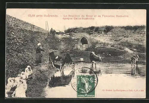 AK Clis, Le Bouillon de Bray et sa Fontaine Romaine apoque Gallo-Romaine