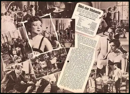 Filmprogramm IFB Nr. 2426, Bildnis einer Unbekannten, Ruth Leuwerick, O. W. Fischer, Regie: Helmut Käutner