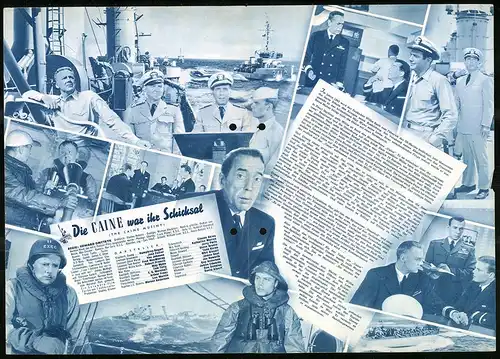 Filmprogramm IFB Nr. 2475, Die Caine war ihr Schicksal, Humphrey Bogart, José Ferrer, Regie: Edward Dmytryk