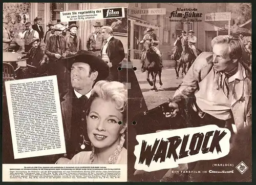 Filmprogramm IFB Nr. 4788, Warlock, Richard Widmark, Henry Fonda, Regie: Edward Dmytryk