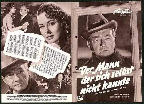 Filmprogramm IFB Nr. 2271, Der Mann der sich selbst nicht kannte, Claude Rains, Marta Toren, Regie: Harold French