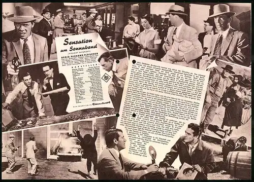 Filmprogramm IFB Nr. 2860, Sensation am Sonnabend, Victor Mature, Magaret Hayes, Regie: Richard Fleischer