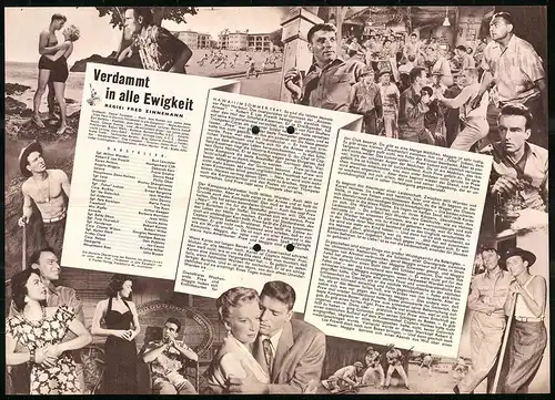 Filmprogramm IFB Nr. 2267, Verdammt in alle Ewigkeit, Burt Lancaster, Deborah Kerr, Regie: Fred Zinnemann