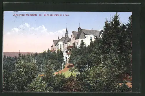 AK Benneckenstein i. Harz, Sicht auf die Johanniter-Heilstätte