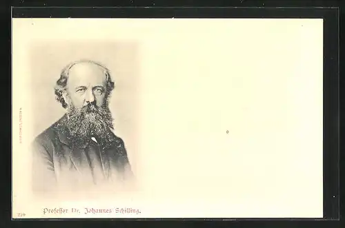 AK Portrait des Bildhauers Prof. Dr. Johannes Schilling