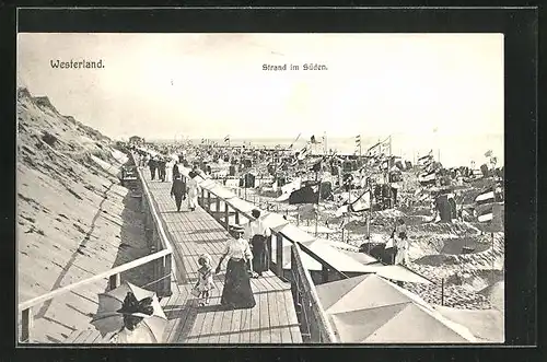 AK Westerland, Blick auf den Südstrand