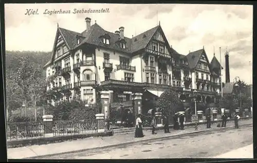 AK Kiel, Blick auf das Hotel Seebadeanstalt
