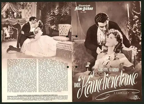 Filmprogramm IFB Nr. 1400, Die Kameliendame, Greta Garbo, Robert Taylor, Regie: George Cukor