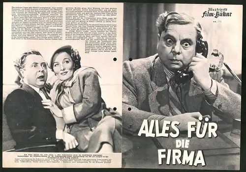 Filmprogramm IFB Nr.. 715, Alles für die Firma, Lucie Englisch, Erhard Siedel, Regie: Ferdinand Dörfler