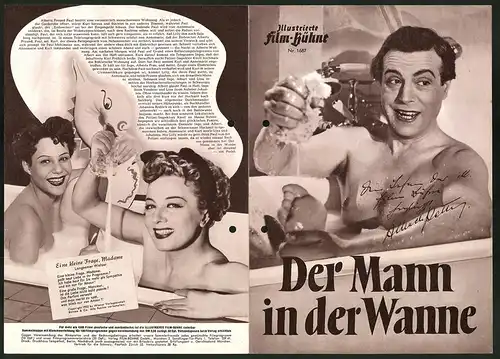 Filmprogramm IFB Nr. 1687, Der Mann in der Wanne, Axel von Ambesser, Maria Andergast, Regie: Franz Antel