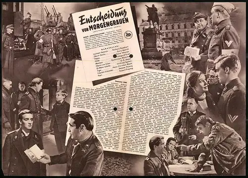 Filmprogramm IFB Nr. 1662, Entscheidung vor Morgengrauen, Richard Basehart, Gary Merrill, Regie: Anatole Litvak