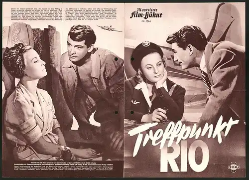 Filmprogramm IFB Nr. 1364, Treffpunkt Rio, Michèle Morgan, Jean Marais, Regie: Jean Delannoy