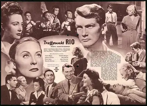 Filmprogramm IFB Nr. 1364, Treffpunkt Rio, Michèle Morgan, Jean Marais, Regie: Jean Delannoy