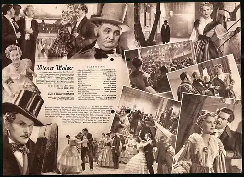 Filmprogramm IFB Nr. 1221, Wiener Walzer, Adolf Wohlbrück, Marte Harell, Lilly Stepanek, Regie Emile Edwin Reinert