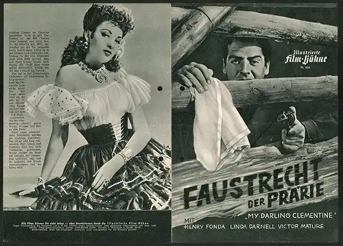 Filmprogramm IFB Nr. 406, Faustrecht der Prärie, Henry Fonda, Linda Darnell, Victor Mature, Regie John Ford