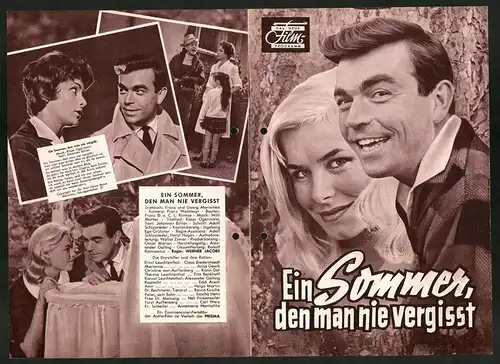 Filmprogramm DNF, Ein Sommer, den man nie vergisst, Claus Biederstaedt, Antje Geerk, Regie Werner Jacobs