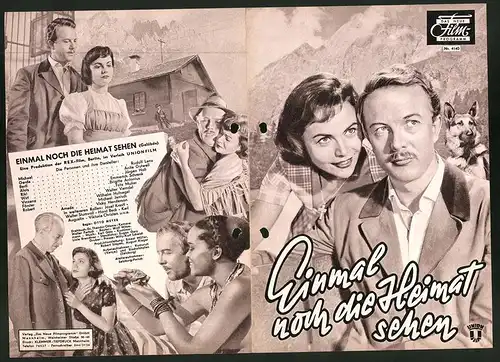 Filmprogramm DNF Nr. 4140, Einmal noch die Heimat sehen, Rudolf Lenz, Anita Gutwell, Jürgen Holl, Regie Otto Meyer