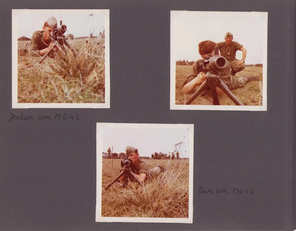 Fotoalbum 133 Fotografien Bundeswehr und Technik, Panzer, LKW, Uniform, MG, Amphibienfahrzeug, Frankreich Quiberon 10