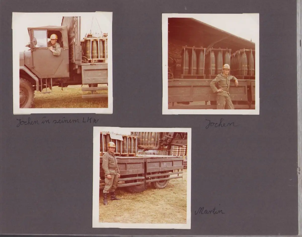 Fotoalbum 133 Fotografien Bundeswehr und Technik, Panzer, LKW, Uniform, MG, Amphibienfahrzeug, Frankreich Quiberon 11