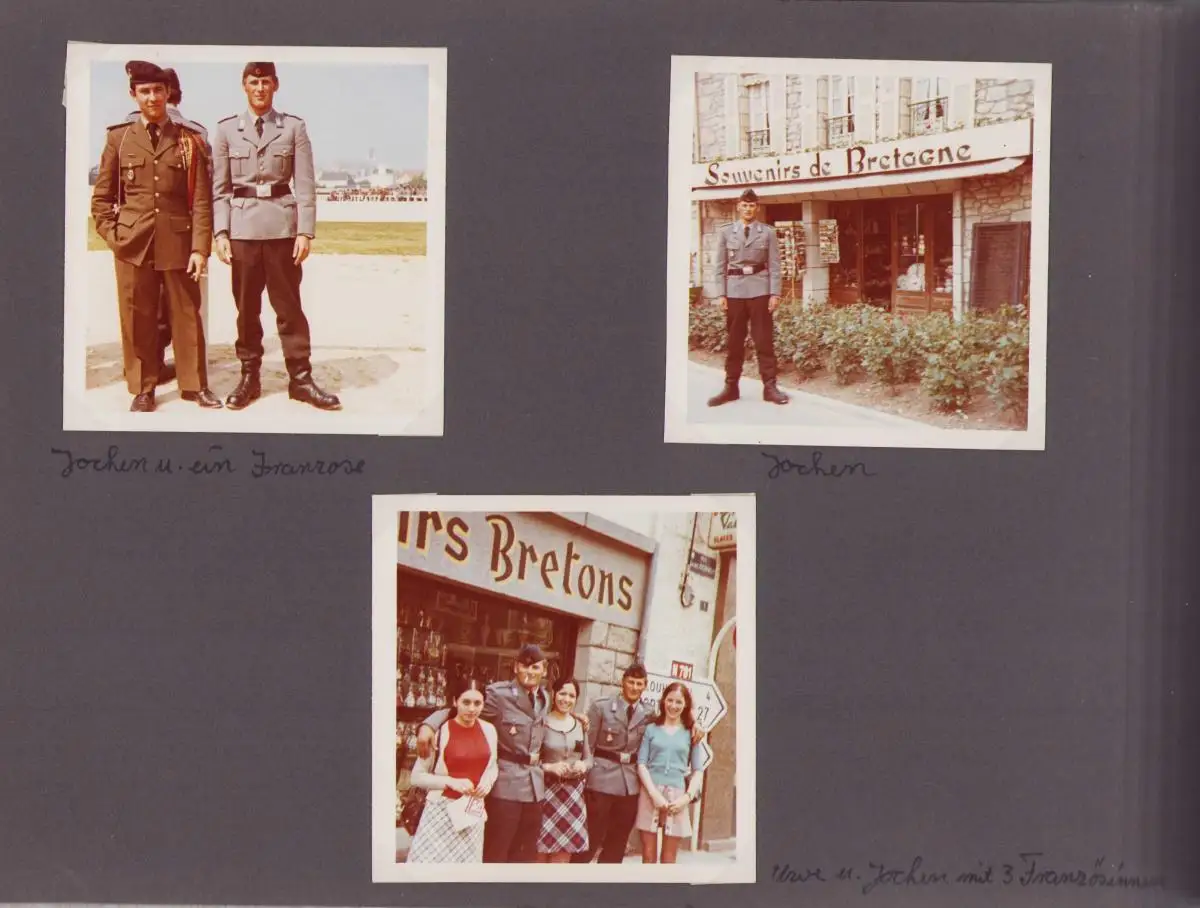 Fotoalbum 133 Fotografien Bundeswehr und Technik, Panzer, LKW, Uniform, MG, Amphibienfahrzeug, Frankreich Quiberon 14