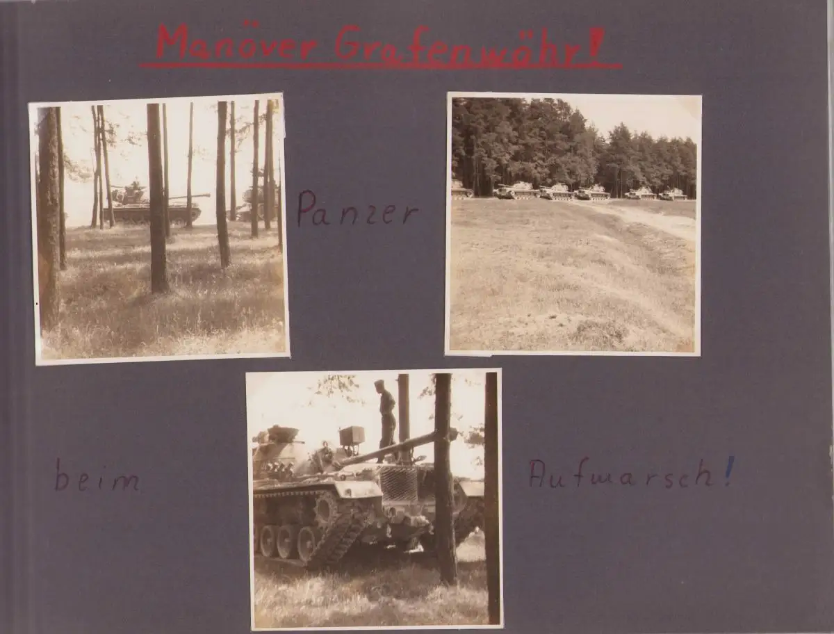 Fotoalbum 133 Fotografien Bundeswehr und Technik, Panzer, LKW, Uniform, MG, Amphibienfahrzeug, Frankreich Quiberon 4