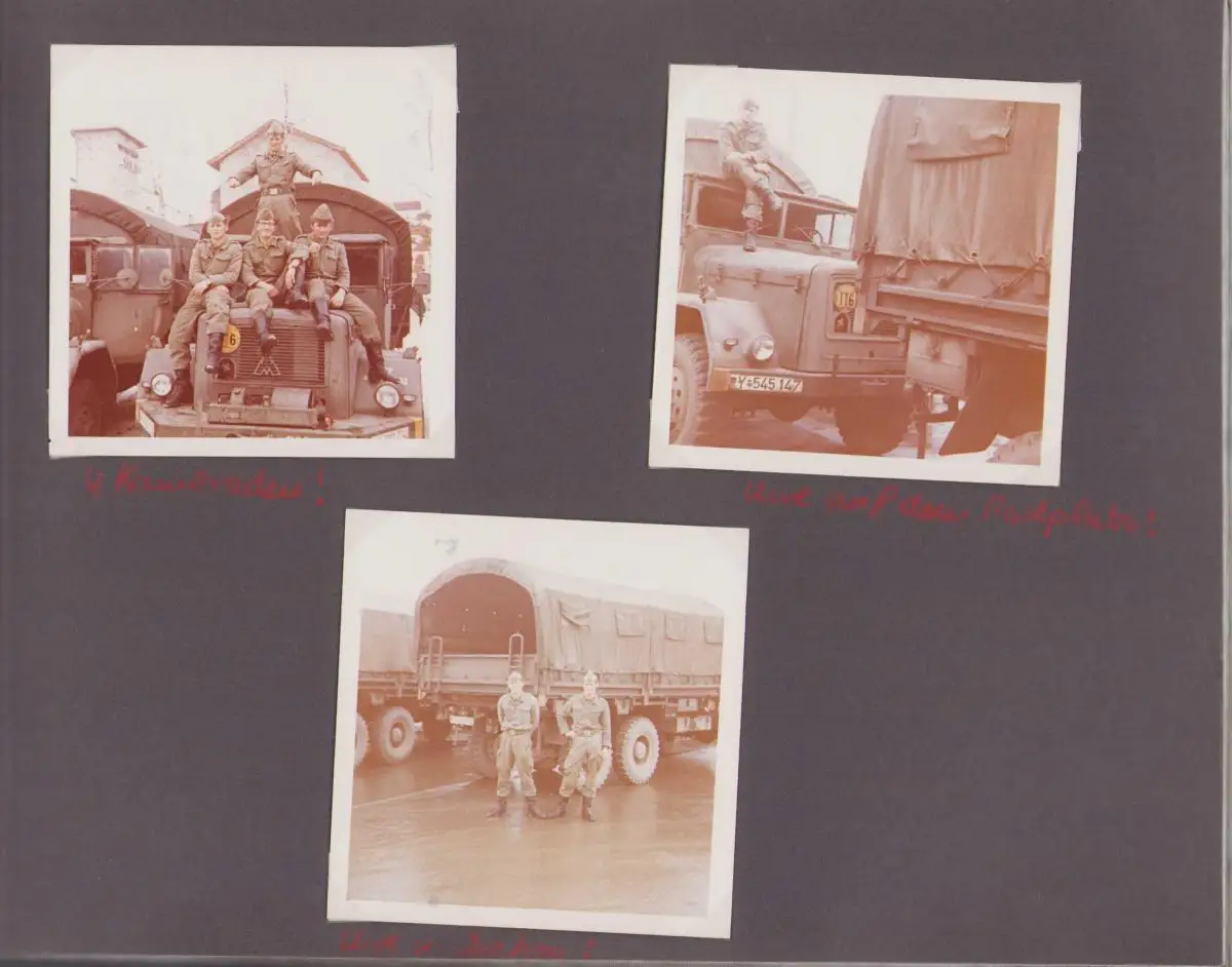 Fotoalbum 133 Fotografien Bundeswehr und Technik, Panzer, LKW, Uniform, MG, Amphibienfahrzeug, Frankreich Quiberon 5