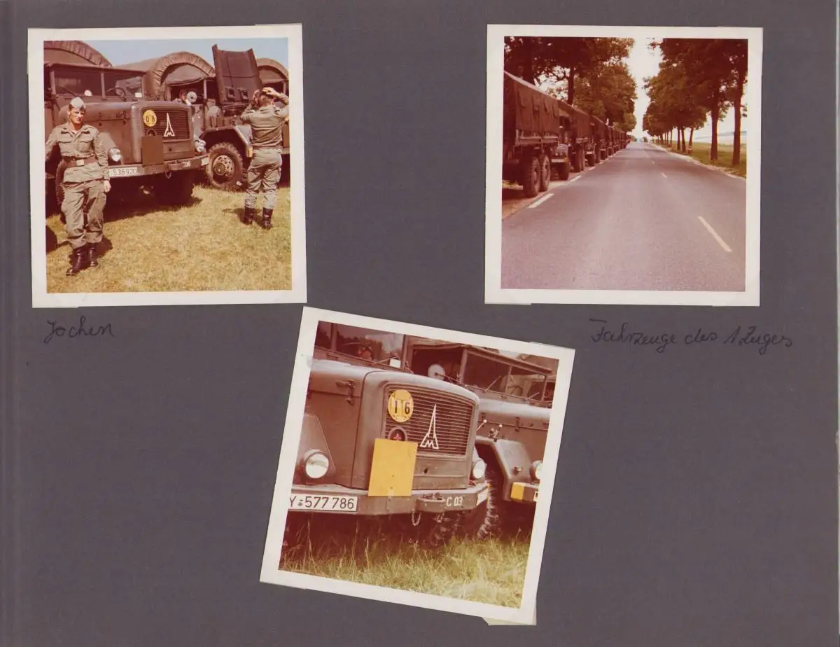 Fotoalbum 133 Fotografien Bundeswehr und Technik, Panzer, LKW, Uniform, MG, Amphibienfahrzeug, Frankreich Quiberon 8