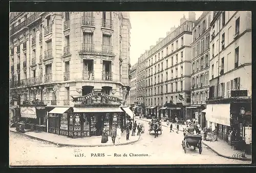 AK Paris, Rue de Charenton, Strassenpartie