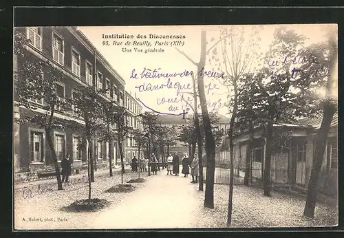 AK Paris, Institution des Diaconesses, 95, Rue de Reuilly, Une Vue générale