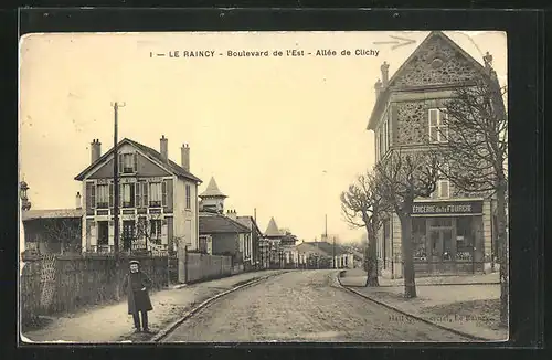 AK Le Raincy, Boulevard de l`Est-Allée de Clichy