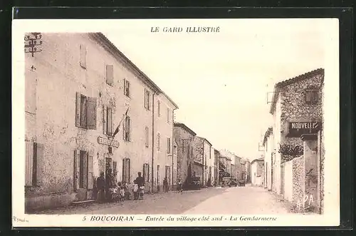 AK Boucoiran, Entrée du village coté sud, La Gendarmerie