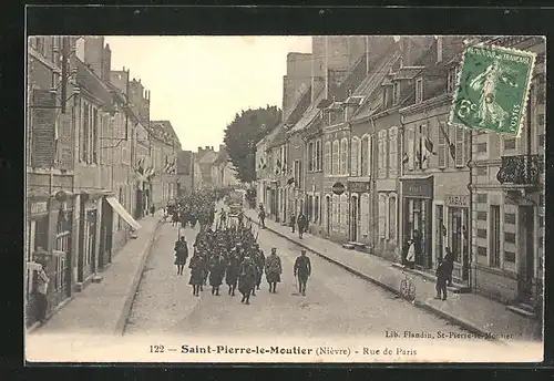 AK Saint-Pierre-le-Moultier, Rue de Paris