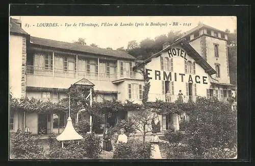AK Lourdes, Vue de l`Ermitage, l`Eden de Lourdes