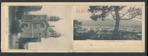 Leporello-AK Saint-Raphael, Vue Générale, Le Port et l`Eglise, Boulevard Félix Martin