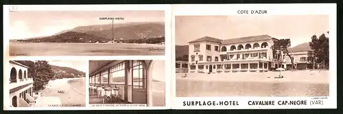 Klapp-AK Cavaliere, Hotel Surplage, Cote d`Azur, La Plage vue des Chambres