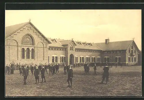 AK Lophem-lez-Bruges, Abbaye de St. André, En récréation