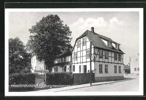 AK Naestved, Missionshotellet, Fachwerkhaus