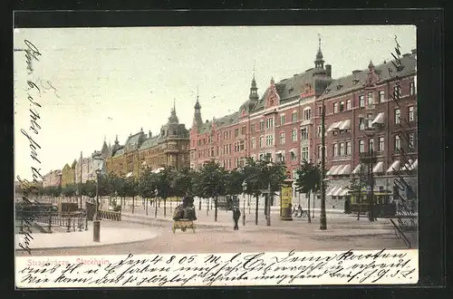 AK Stockholm, Strassenpartie am Strandvägen