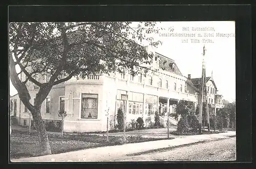 AK Bad Rothenfelde, Hotel Metropole und Villa Erika in der Osnabrücker Strasse