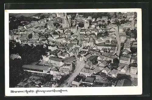 AK Marne i. Holst., Teilansicht, Fliegeraufnahme