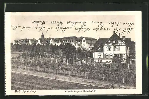 Leporello-AK Bad Lippspringe, Kaiserin Auguste Victoria-Stift