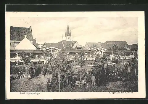 AK Bad Lippspringe, Liegehalle im Kurbad
