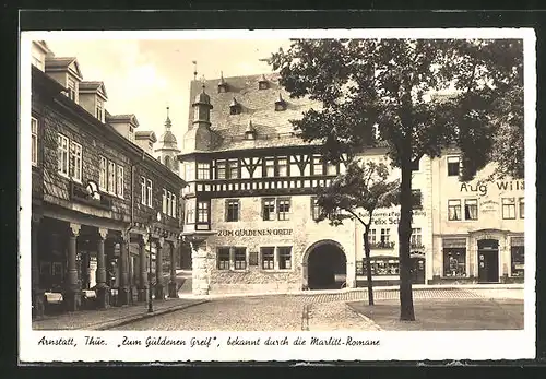 AK Arnstadt / Thür., Gasthaus Zum Güldenen Greif