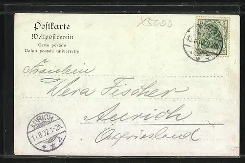 Künstler-AK Erfurt, Historischer Festzug 1902, Eröffnungsgruppe