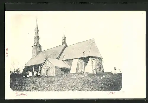 AK Tating, Blick auf die Kirche