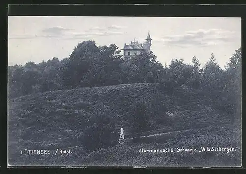 AK Lütjensee i. Holstein, Blick auf Villa Seebergen
